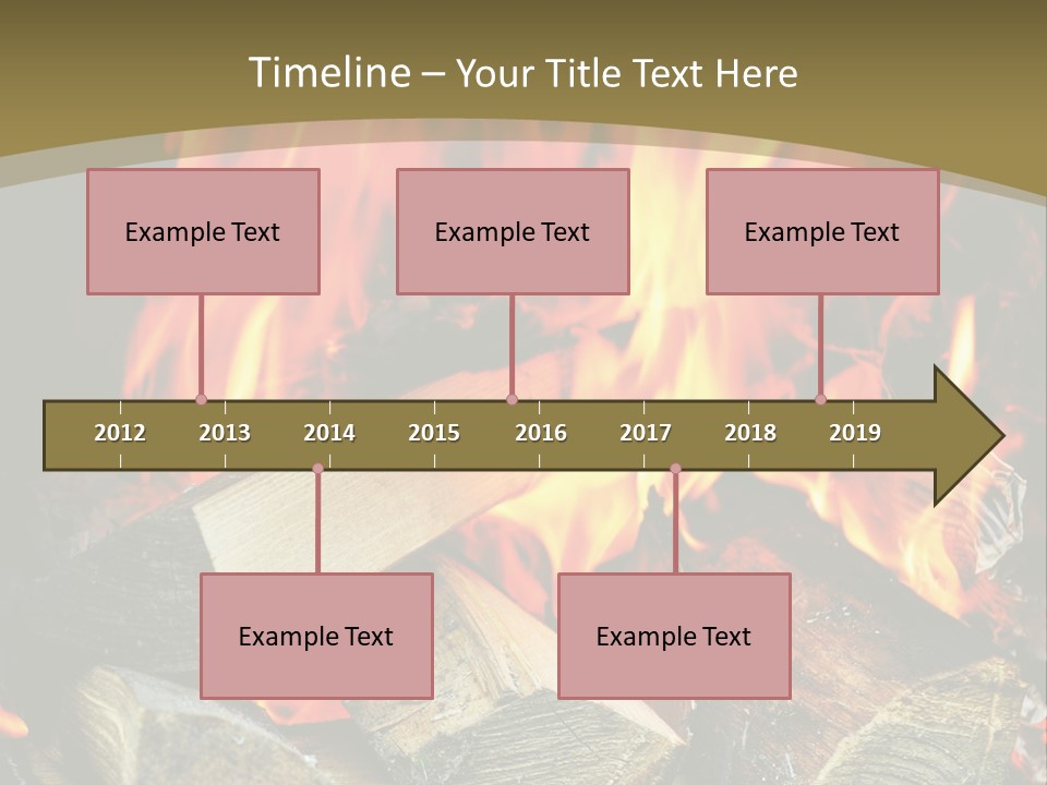 Home Firewood Heat PowerPoint Template