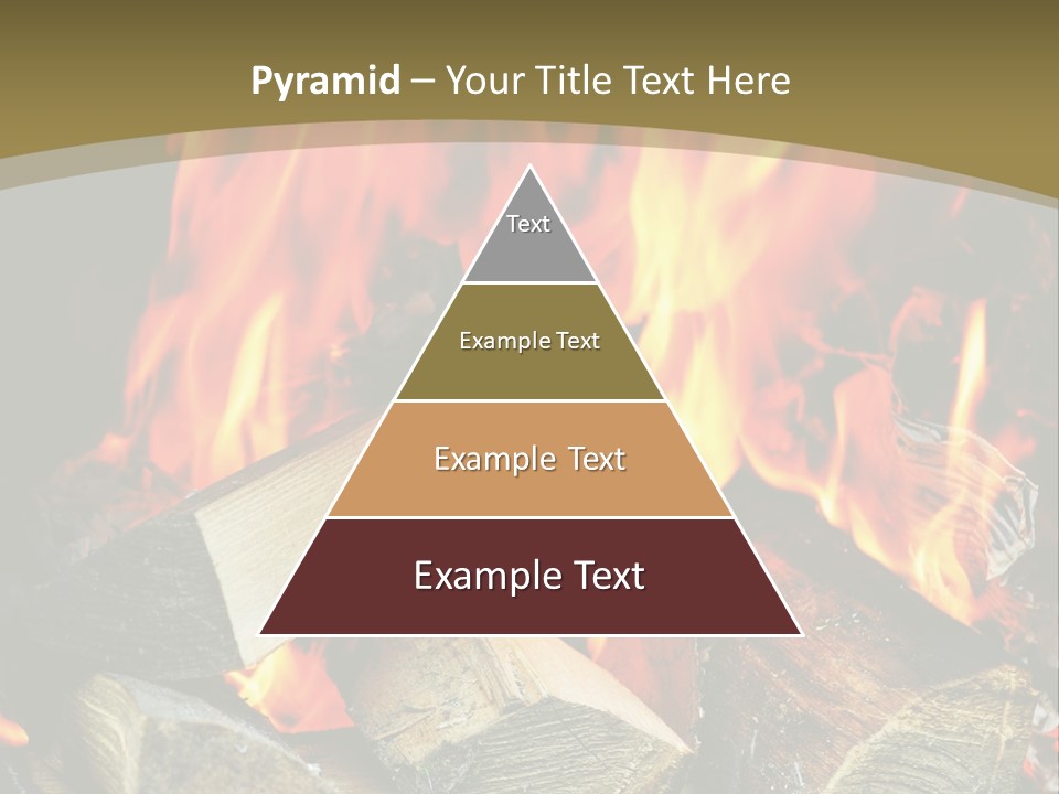 Home Firewood Heat PowerPoint Template