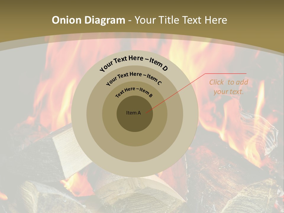 Home Firewood Heat PowerPoint Template