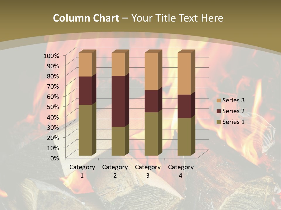 Home Firewood Heat PowerPoint Template
