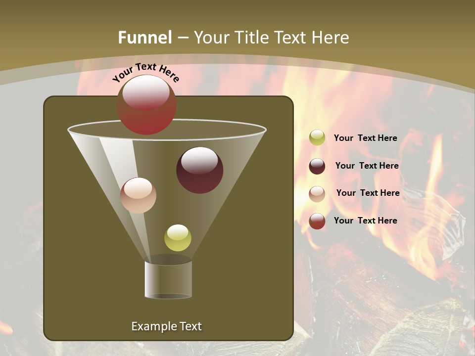Home Firewood Heat PowerPoint Template