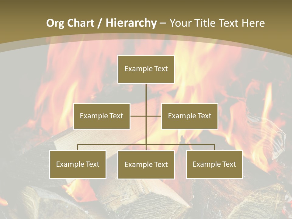 Home Firewood Heat PowerPoint Template
