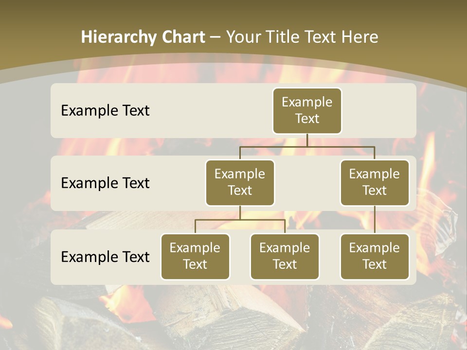 Home Firewood Heat PowerPoint Template