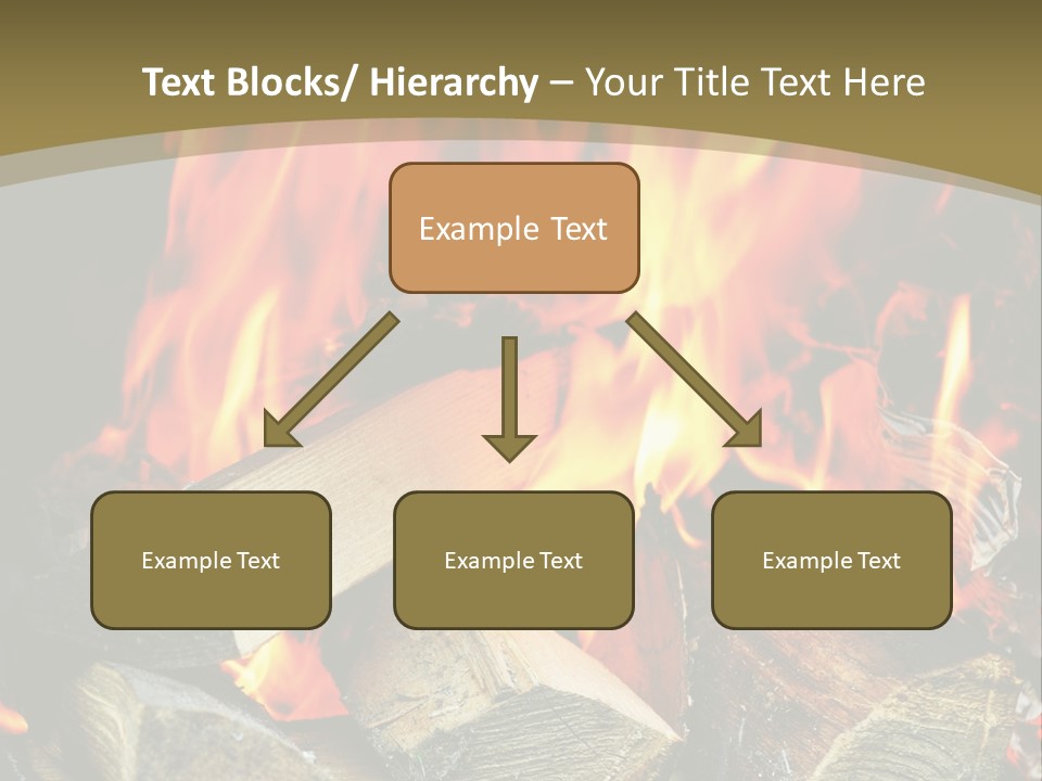 Home Firewood Heat PowerPoint Template