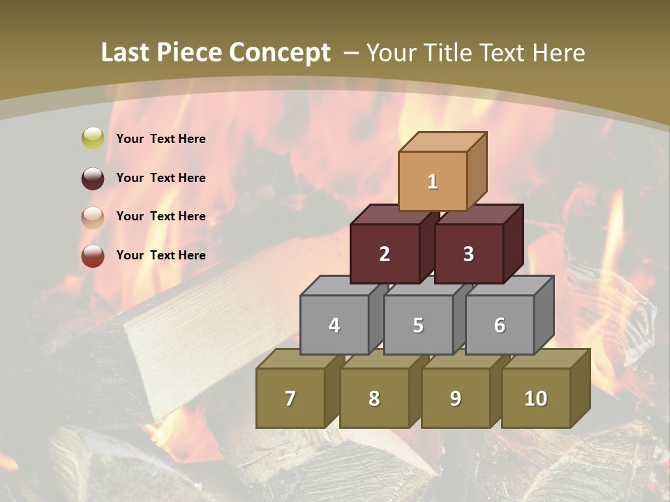 Home Firewood Heat PowerPoint Template