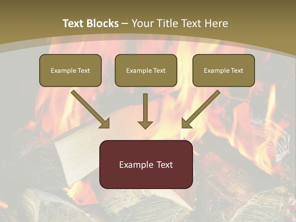 Home Firewood Heat PowerPoint Template