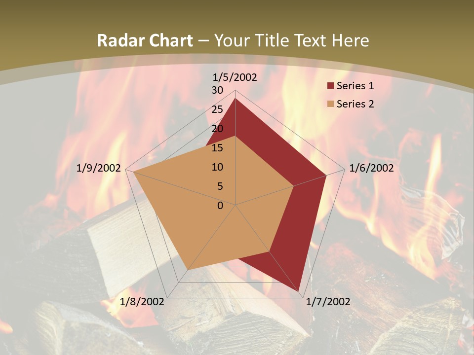 Home Firewood Heat PowerPoint Template