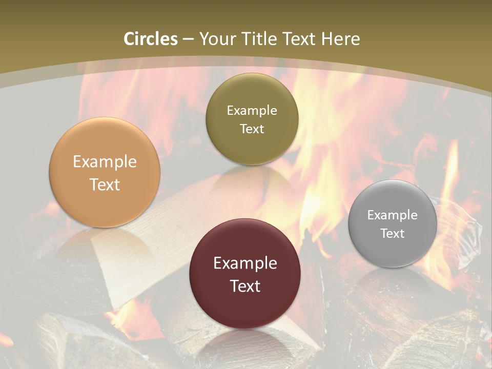 Home Firewood Heat PowerPoint Template