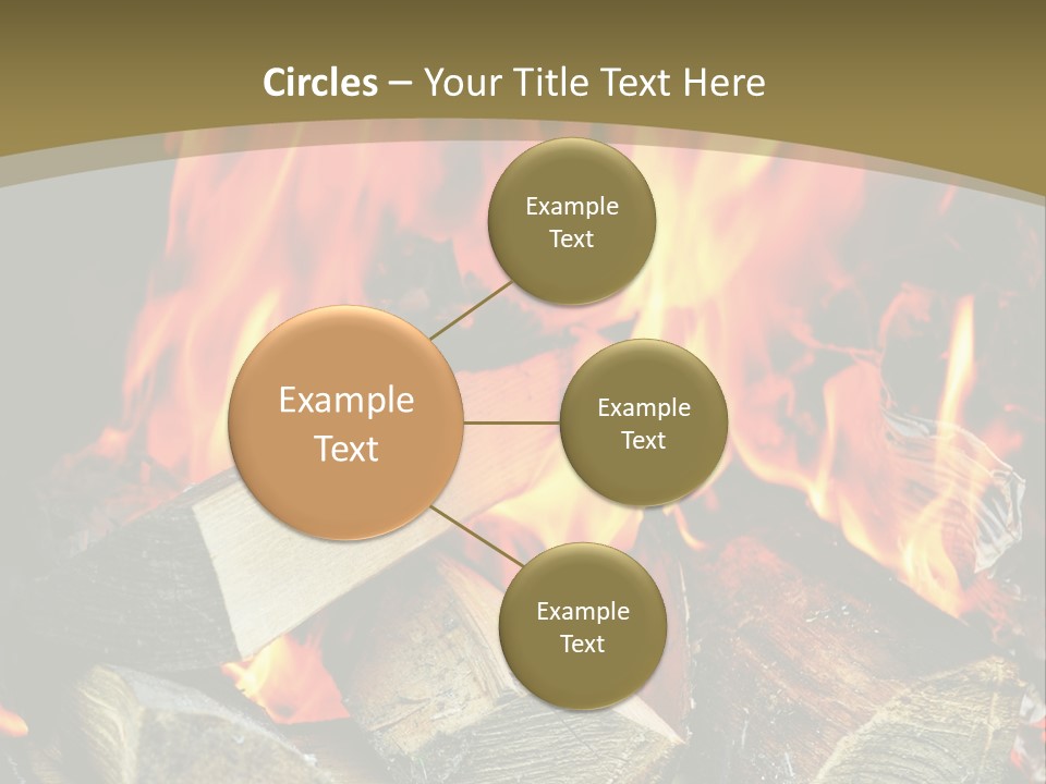 Home Firewood Heat PowerPoint Template