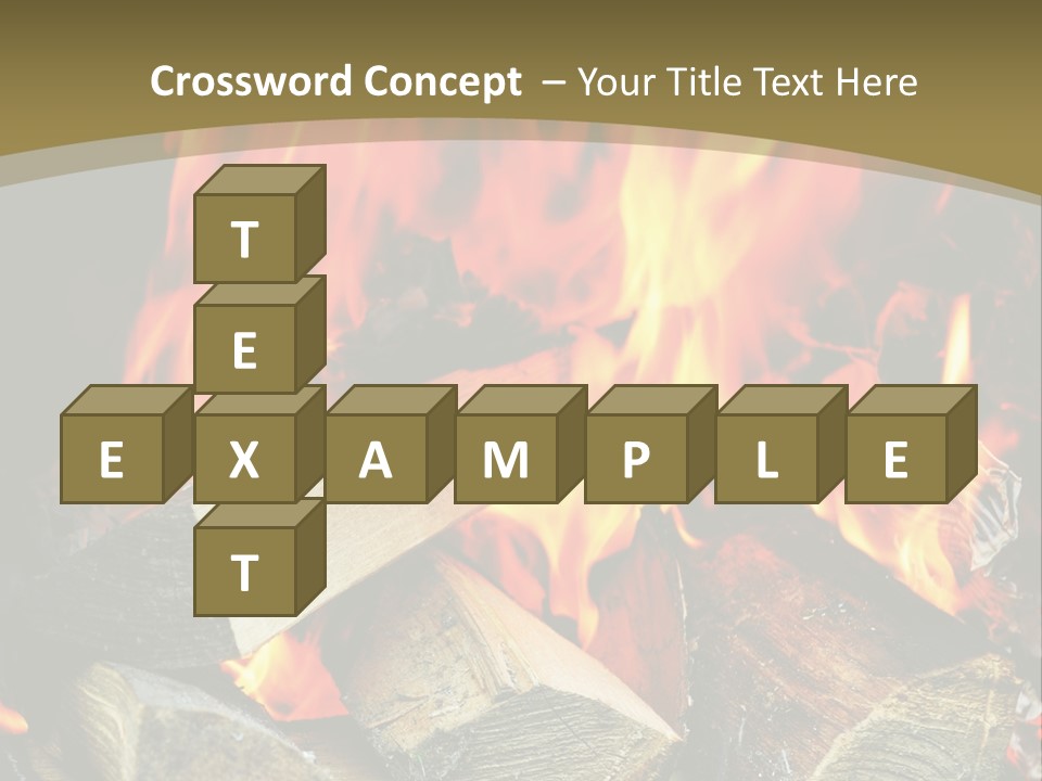 Home Firewood Heat PowerPoint Template