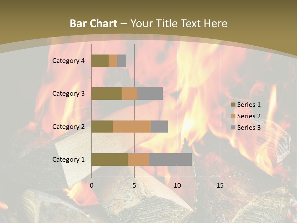 Home Firewood Heat PowerPoint Template