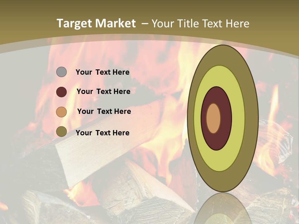 Home Firewood Heat PowerPoint Template