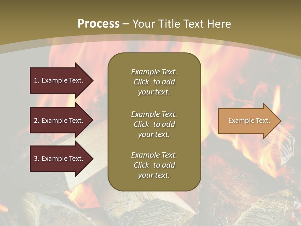Home Firewood Heat PowerPoint Template