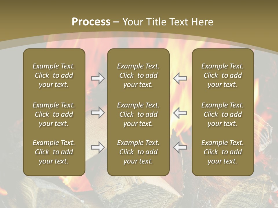 Home Firewood Heat PowerPoint Template