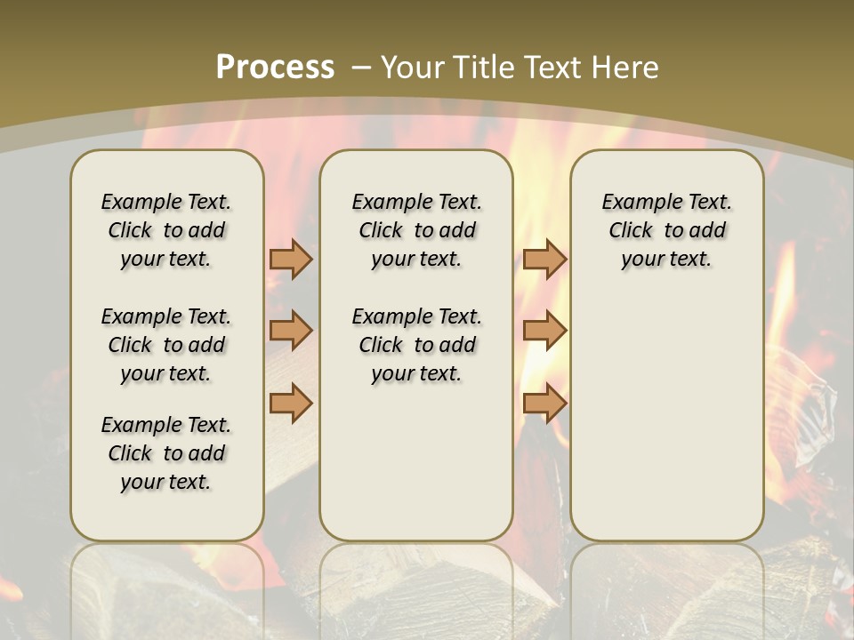 Home Firewood Heat PowerPoint Template