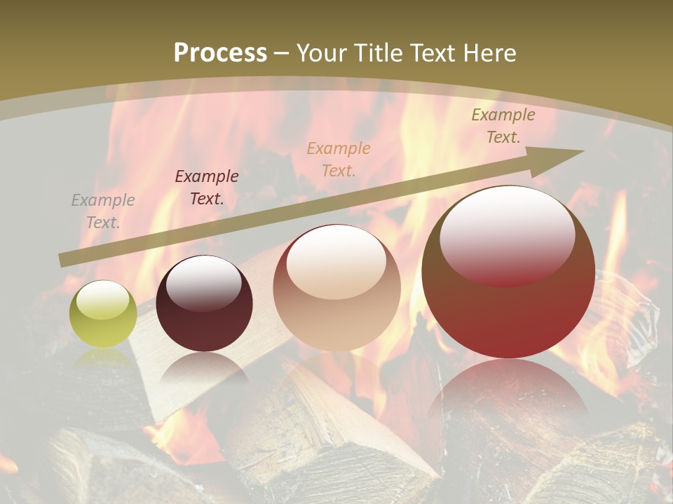 Home Firewood Heat PowerPoint Template