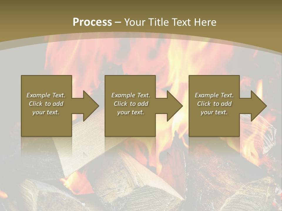 Home Firewood Heat PowerPoint Template