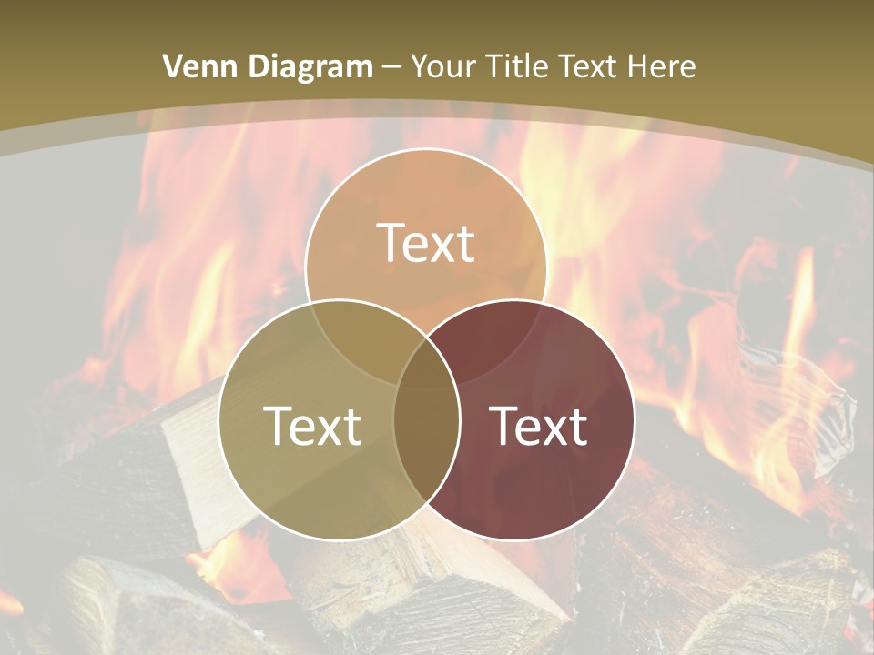 Home Firewood Heat PowerPoint Template