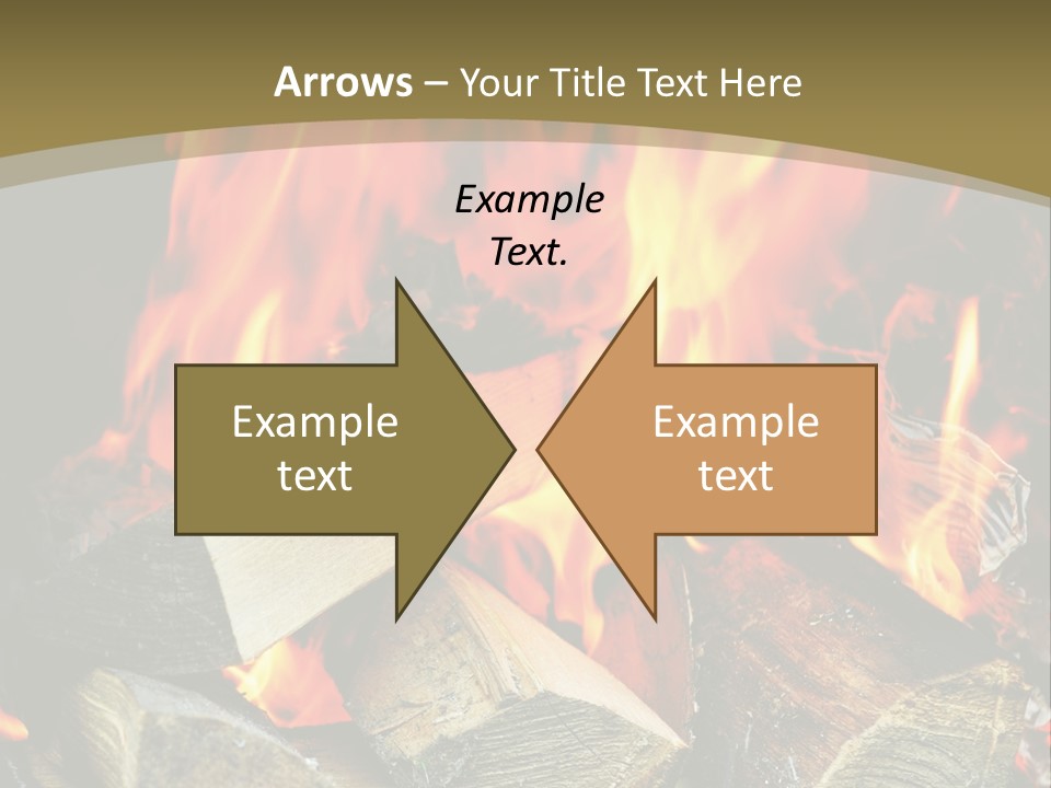 Home Firewood Heat PowerPoint Template