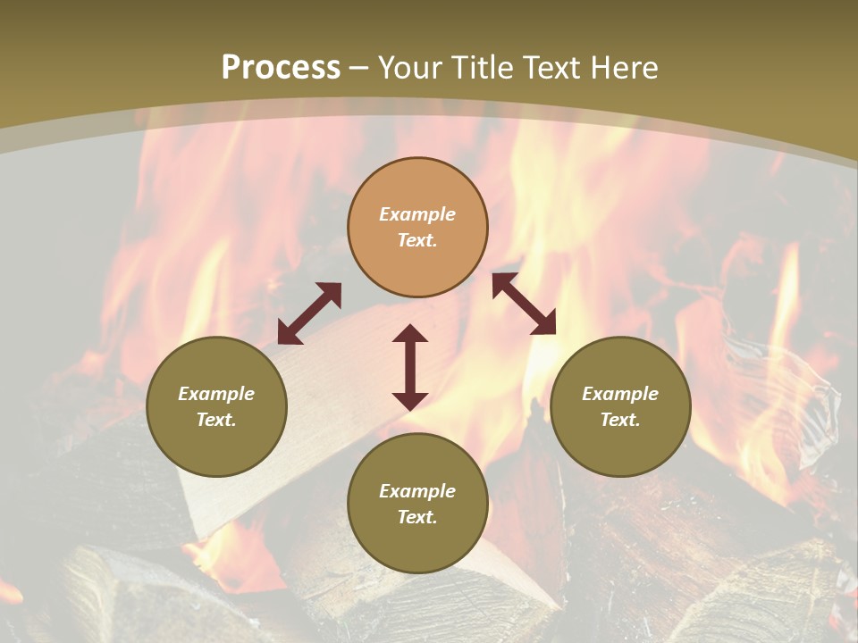 Home Firewood Heat PowerPoint Template