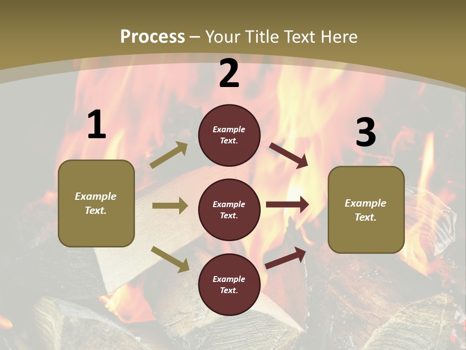 Home Firewood Heat PowerPoint Template