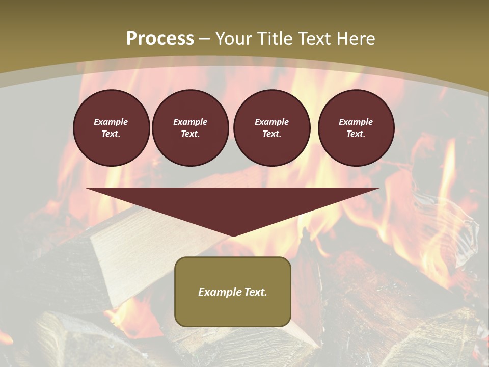 Home Firewood Heat PowerPoint Template
