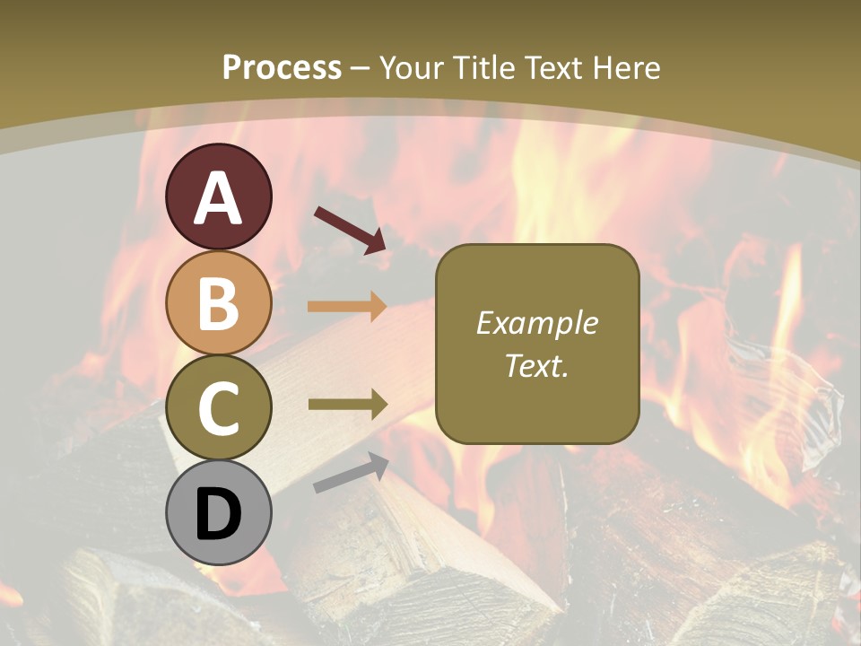 Home Firewood Heat PowerPoint Template