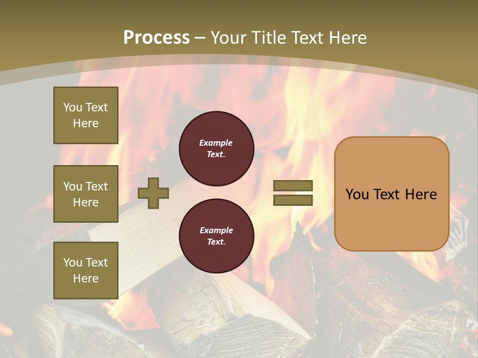 Home Firewood Heat PowerPoint Template