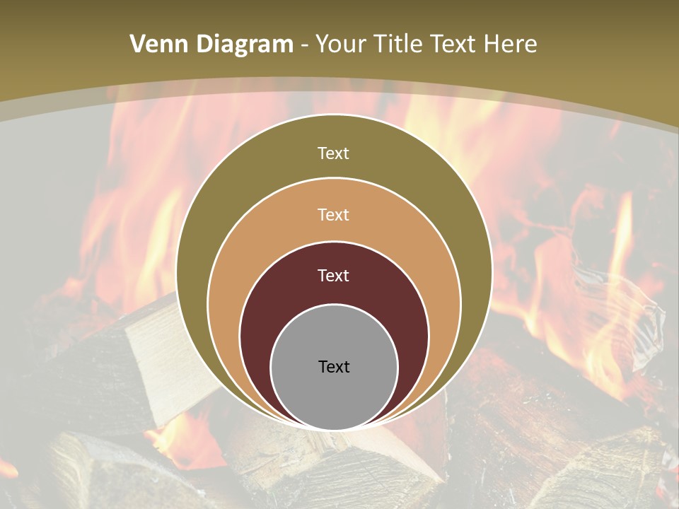 Home Firewood Heat PowerPoint Template