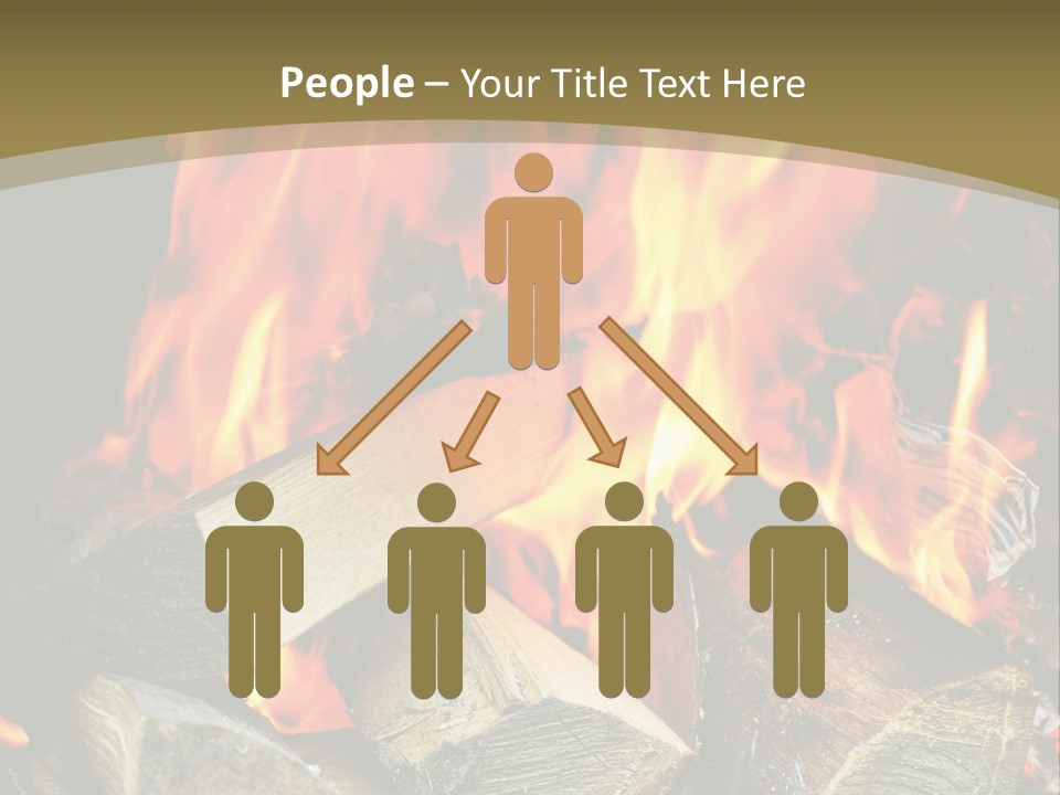 Home Firewood Heat PowerPoint Template