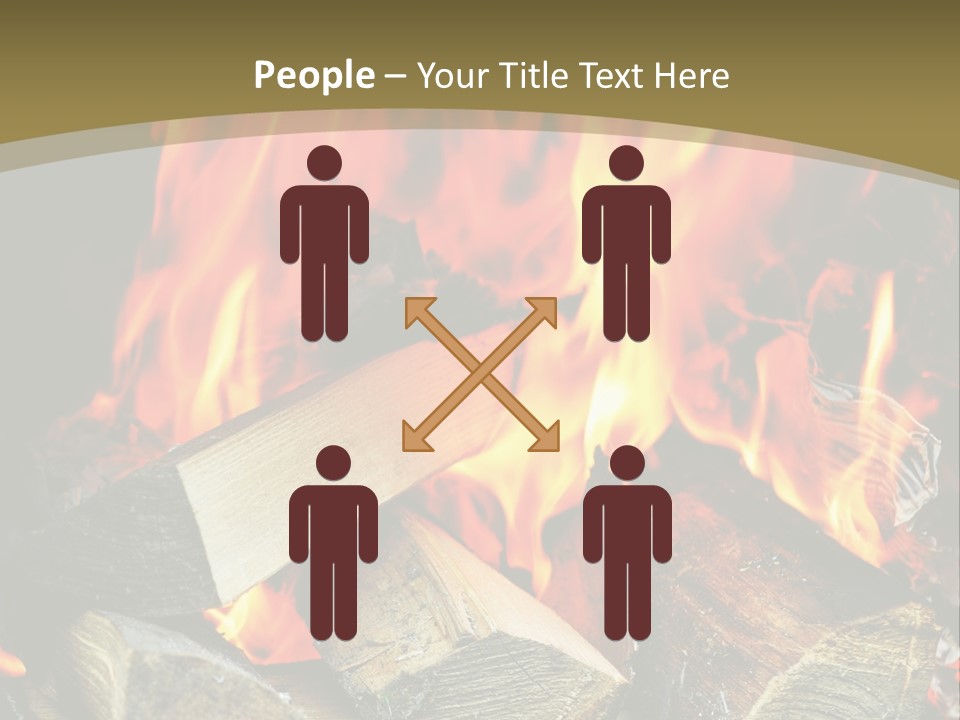 Home Firewood Heat PowerPoint Template