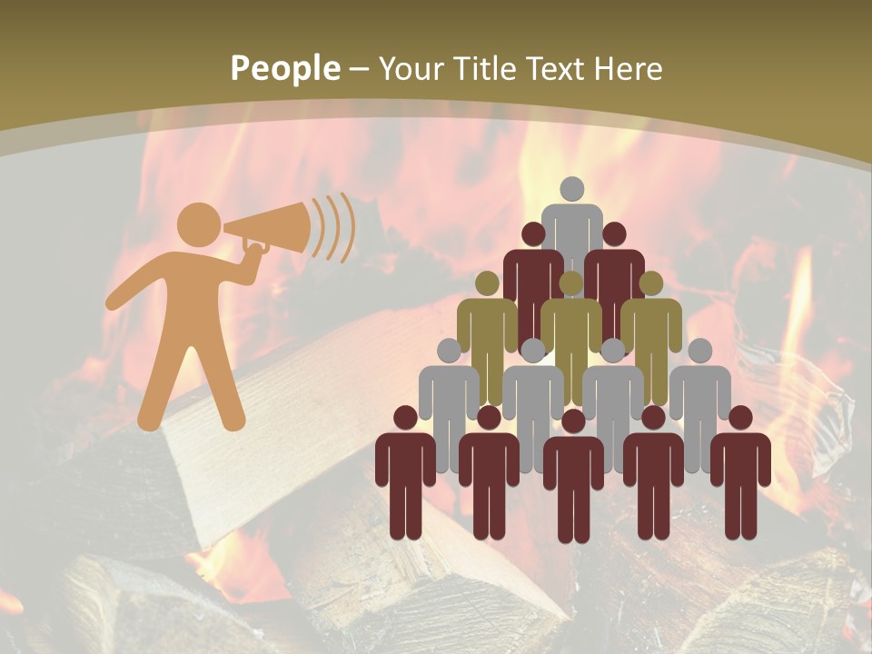 Home Firewood Heat PowerPoint Template