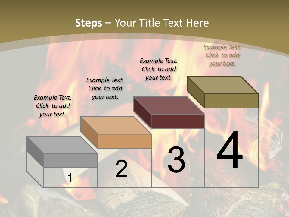 Home Firewood Heat PowerPoint Template