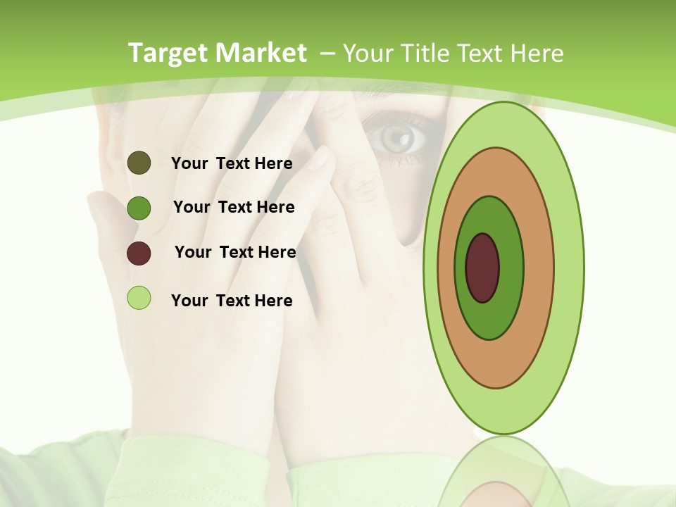 A Woman Covering Her Eyes With Her Hands PowerPoint Template