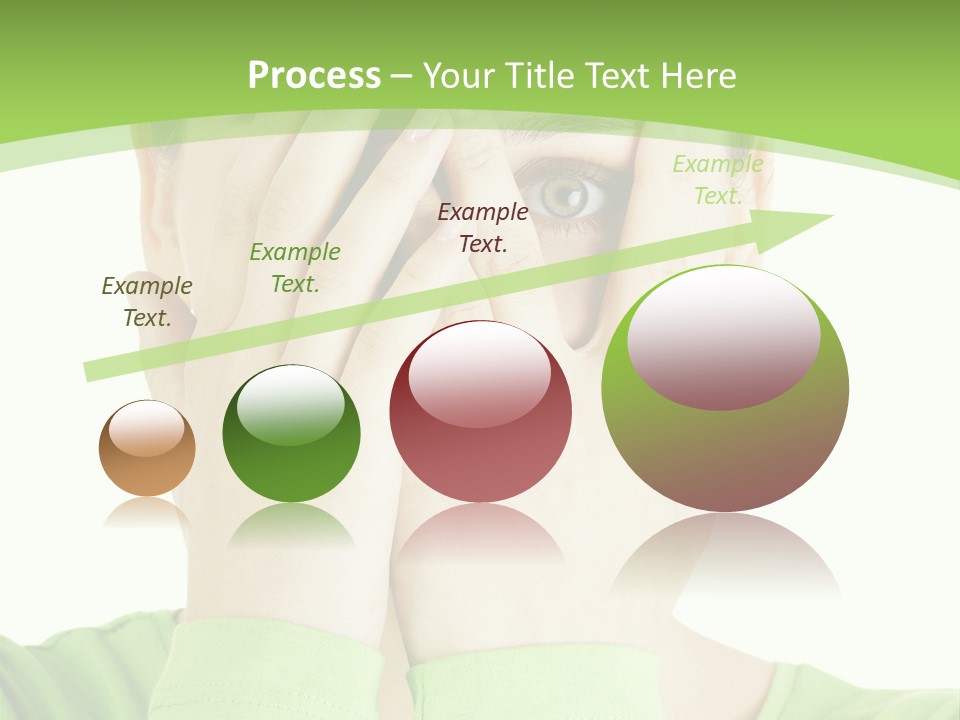 A Woman Covering Her Eyes With Her Hands PowerPoint Template