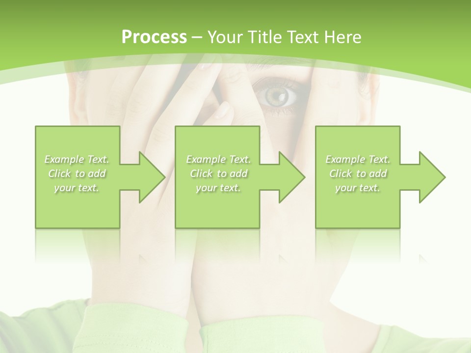A Woman Covering Her Eyes With Her Hands PowerPoint Template