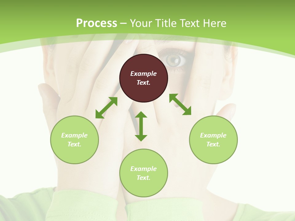 A Woman Covering Her Eyes With Her Hands PowerPoint Template