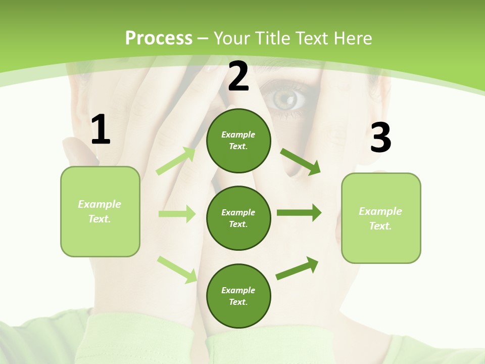 A Woman Covering Her Eyes With Her Hands PowerPoint Template