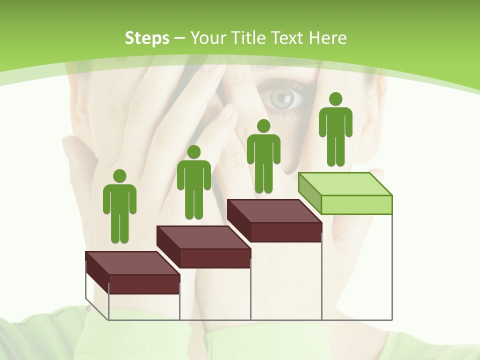 A Woman Covering Her Eyes With Her Hands PowerPoint Template