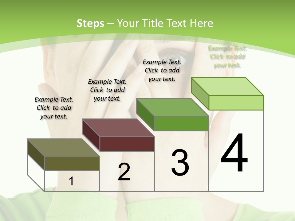 A Woman Covering Her Eyes With Her Hands PowerPoint Template