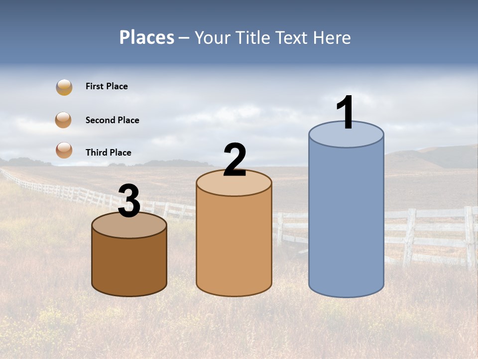 Horizon Tranquil White PowerPoint Template
