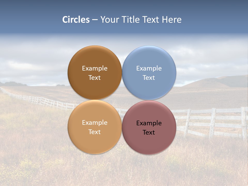 Horizon Tranquil White PowerPoint Template