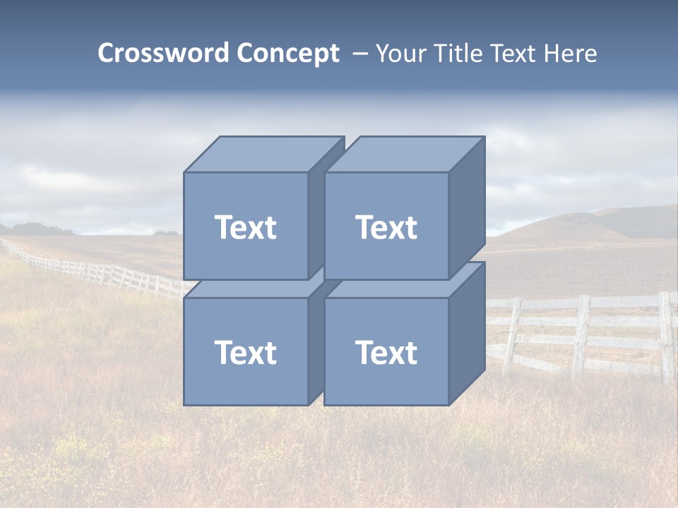Horizon Tranquil White PowerPoint Template