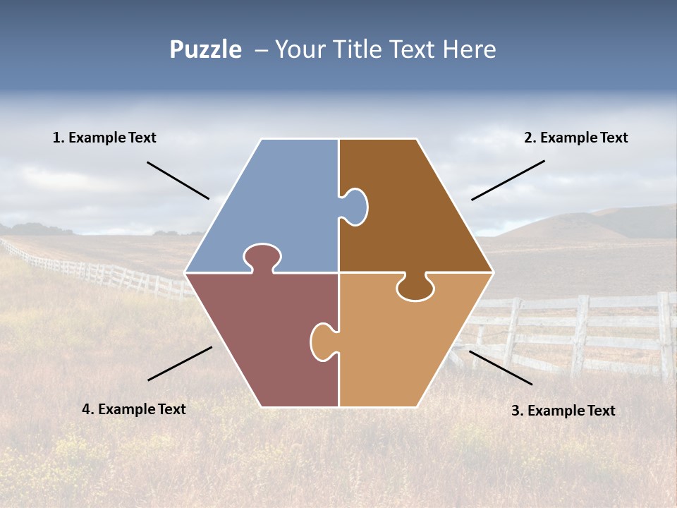 Horizon Tranquil White PowerPoint Template