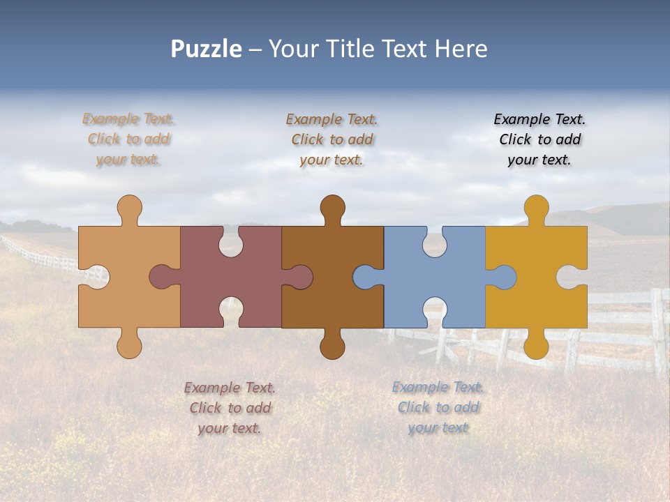 Horizon Tranquil White PowerPoint Template