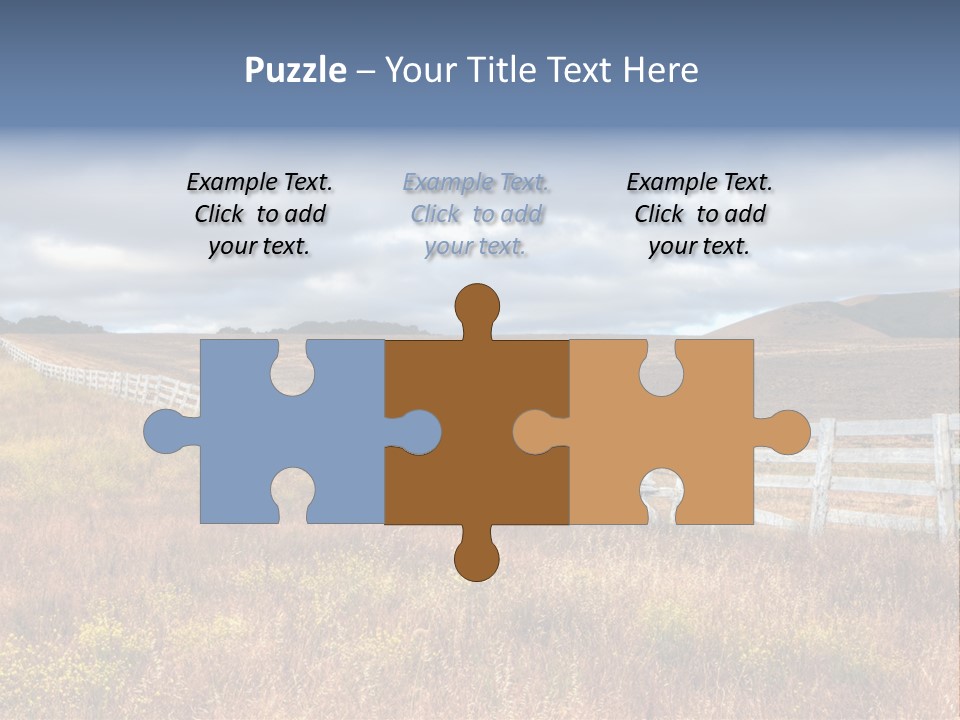 Horizon Tranquil White PowerPoint Template