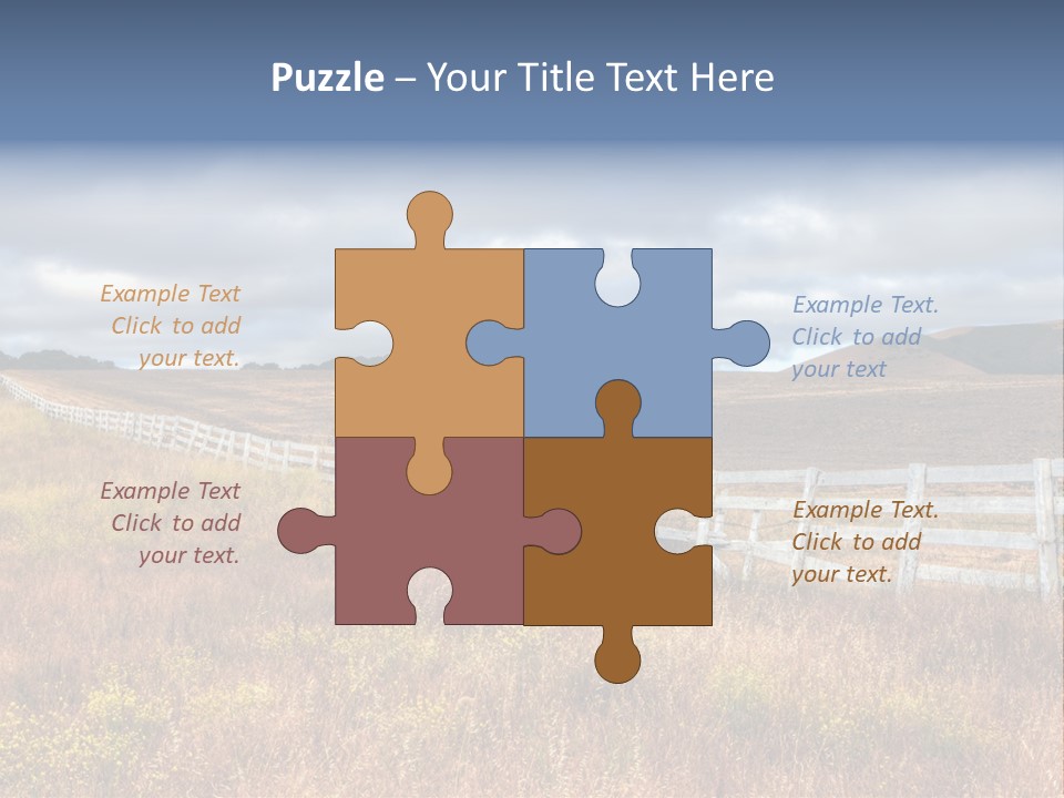 Horizon Tranquil White PowerPoint Template