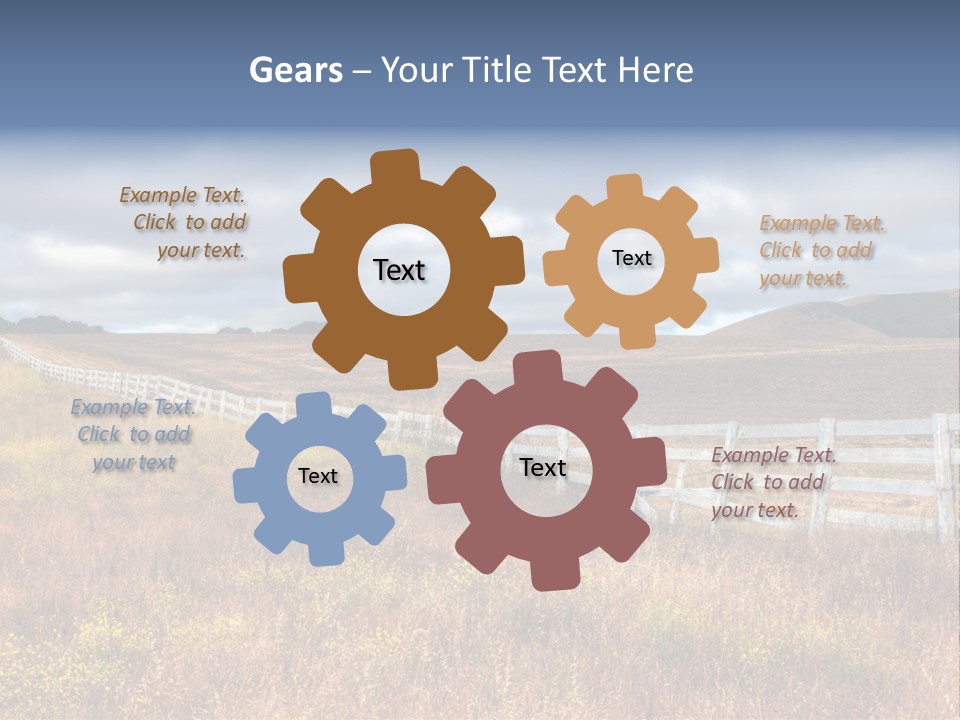 Horizon Tranquil White PowerPoint Template