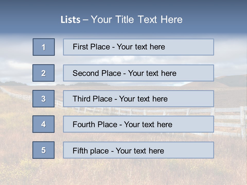 Horizon Tranquil White PowerPoint Template