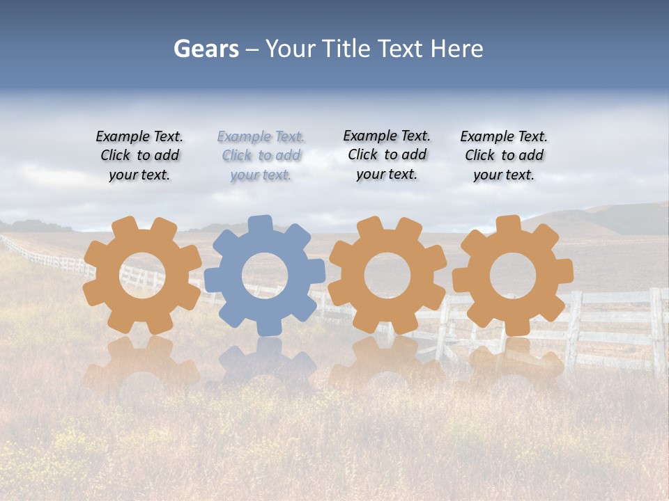 Horizon Tranquil White PowerPoint Template